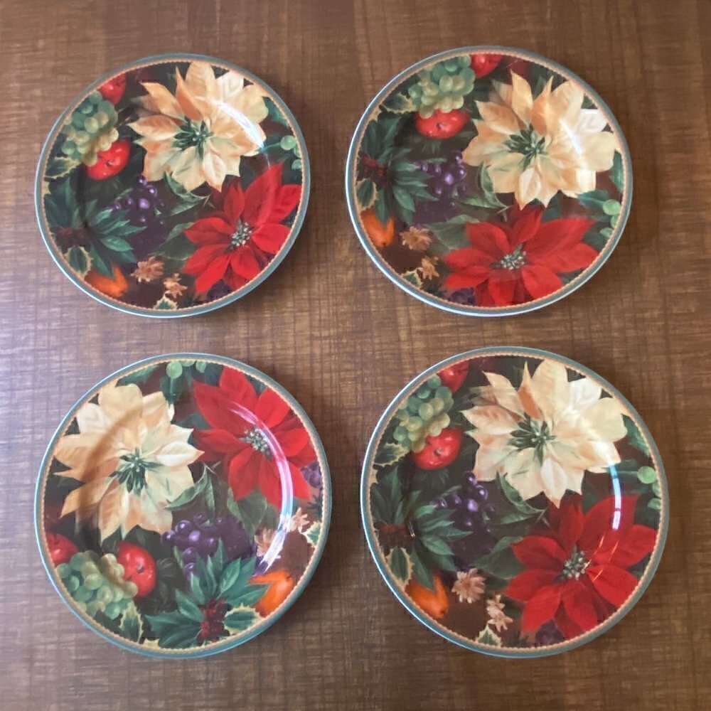 HALLMARK Holiday Abundance Sakura Salad Plates